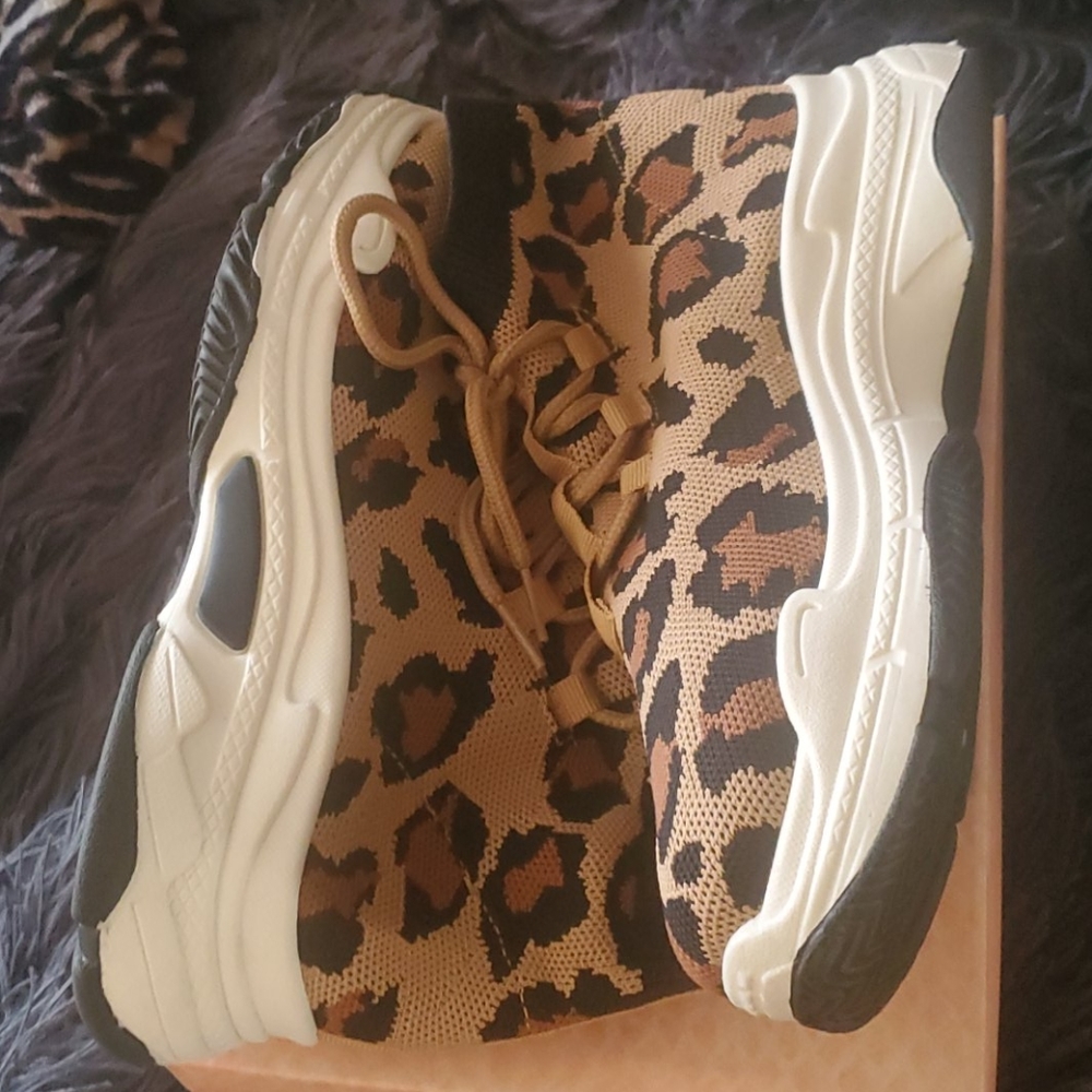 Leopard stretch sneakers - Picture 3 of 5